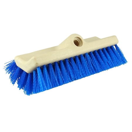 Weiler 10" Bi-Level Scrub Brush, Stiff Crimped Polypropylene Fill 44692